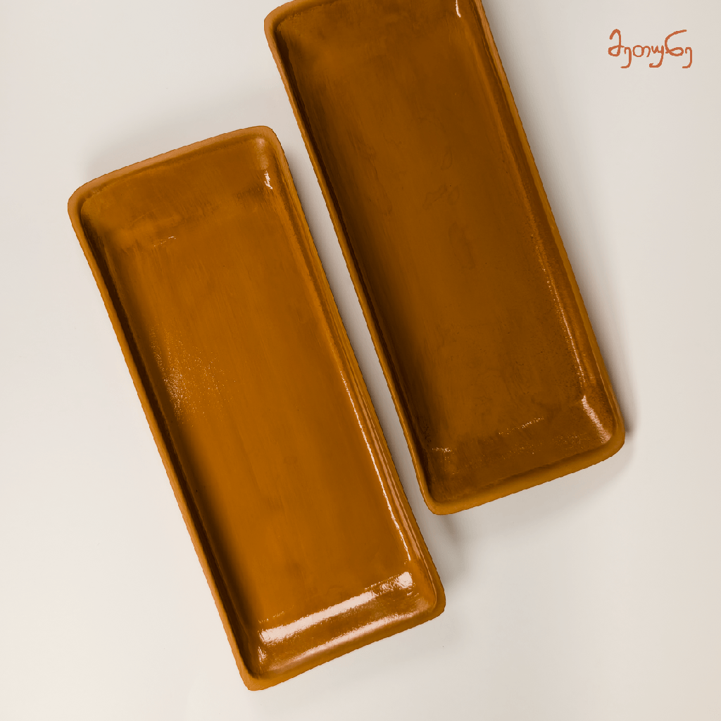 [2402] Rectangular Clay Plate