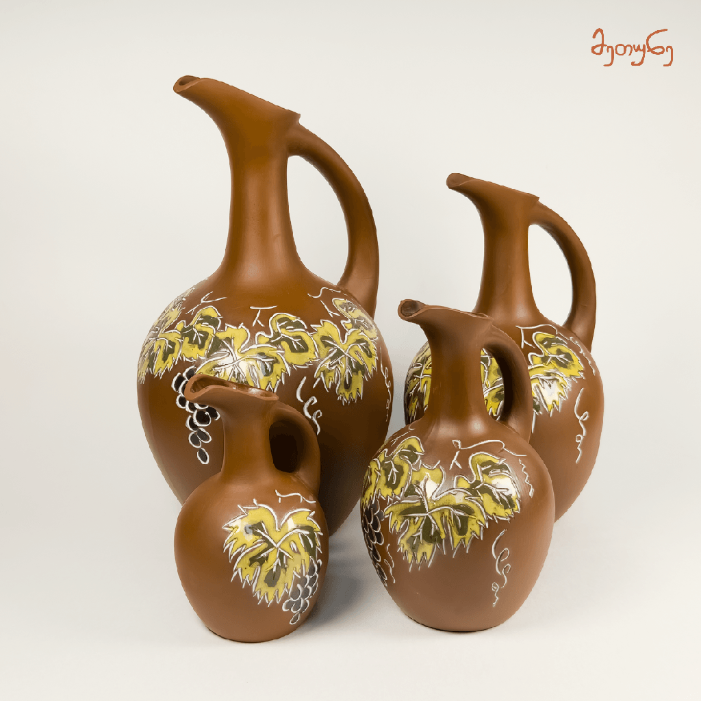 Clay Jug with Ornaments