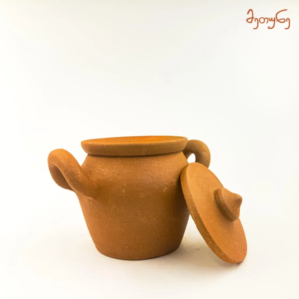 [2202-04] Two-Handled Clay Pot (400 ml)
