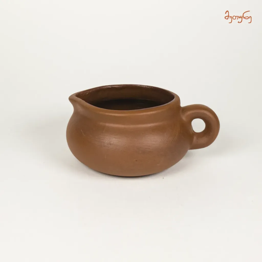 [2905] Clay Sauce Jar round 100 ml