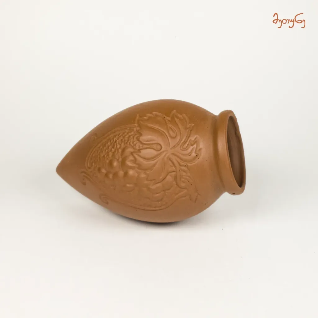 [1625] Drinking Jug Kvevri with decoration 250 ml